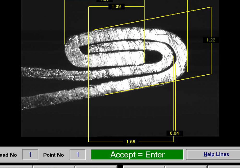 4. Inspect the inside of the seam with our vision software including seam height